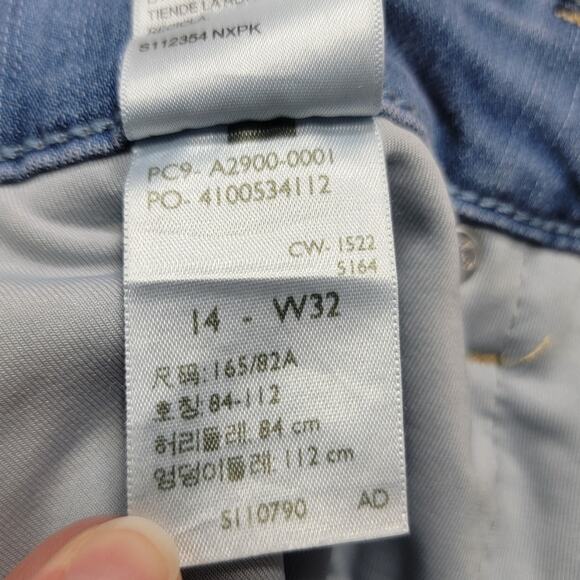 NWT Levi Strauss Womens Signature High-Rise Straight Shaping Jeans Size 14 - Picture 8 of 9